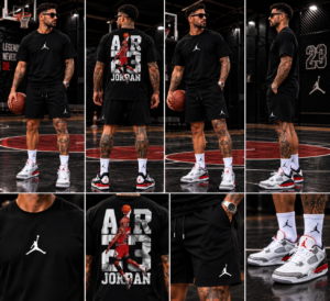 Conjunto en tela fria alto gramaje jordan